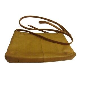 Hobo Golden Yellow Small Bag Purse Leather Detachable Strap